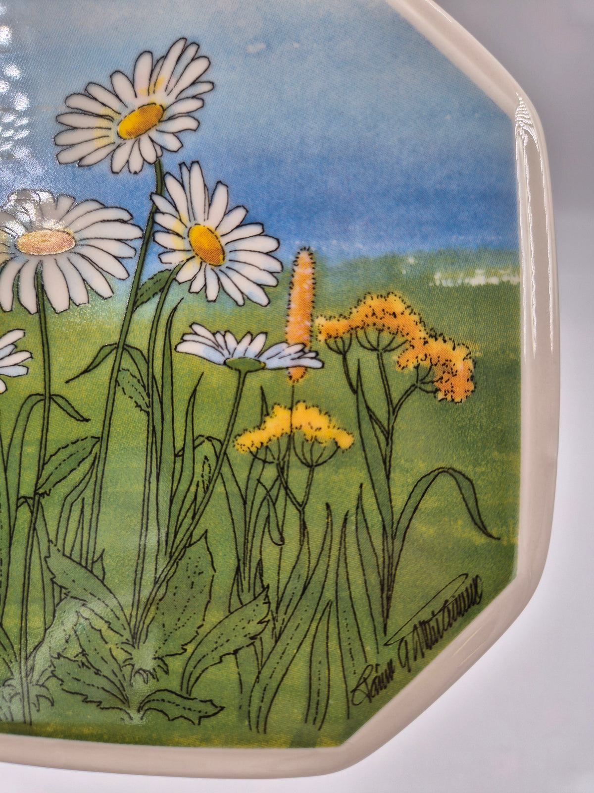 Arabia Päivänkakkara Wall Plate, 15 cm, Toivo G. Utriainen