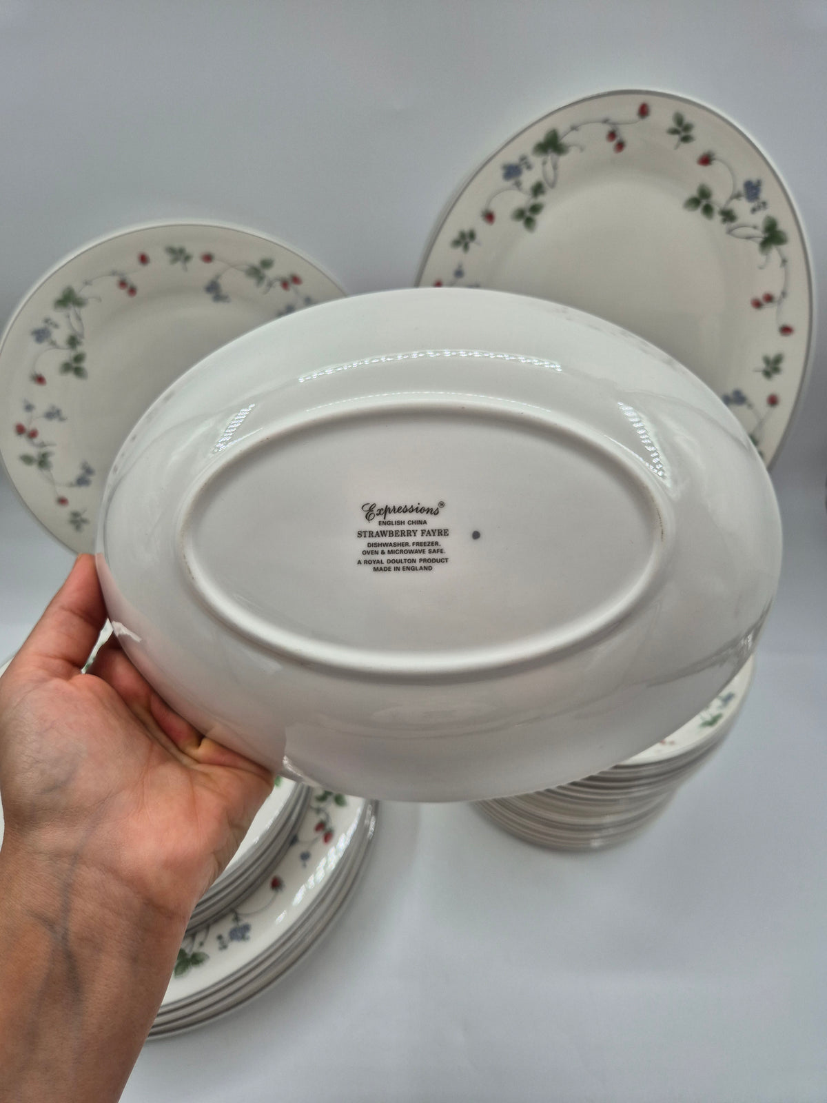 Vintage Royal Doulton Strawberry Fayre Dinnerware