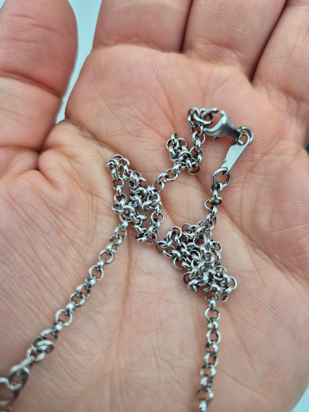 Vintage Liisa Vitali Pitsi Lace Necklace, 925 Sterling Silver, Finnish Designer Jewellery