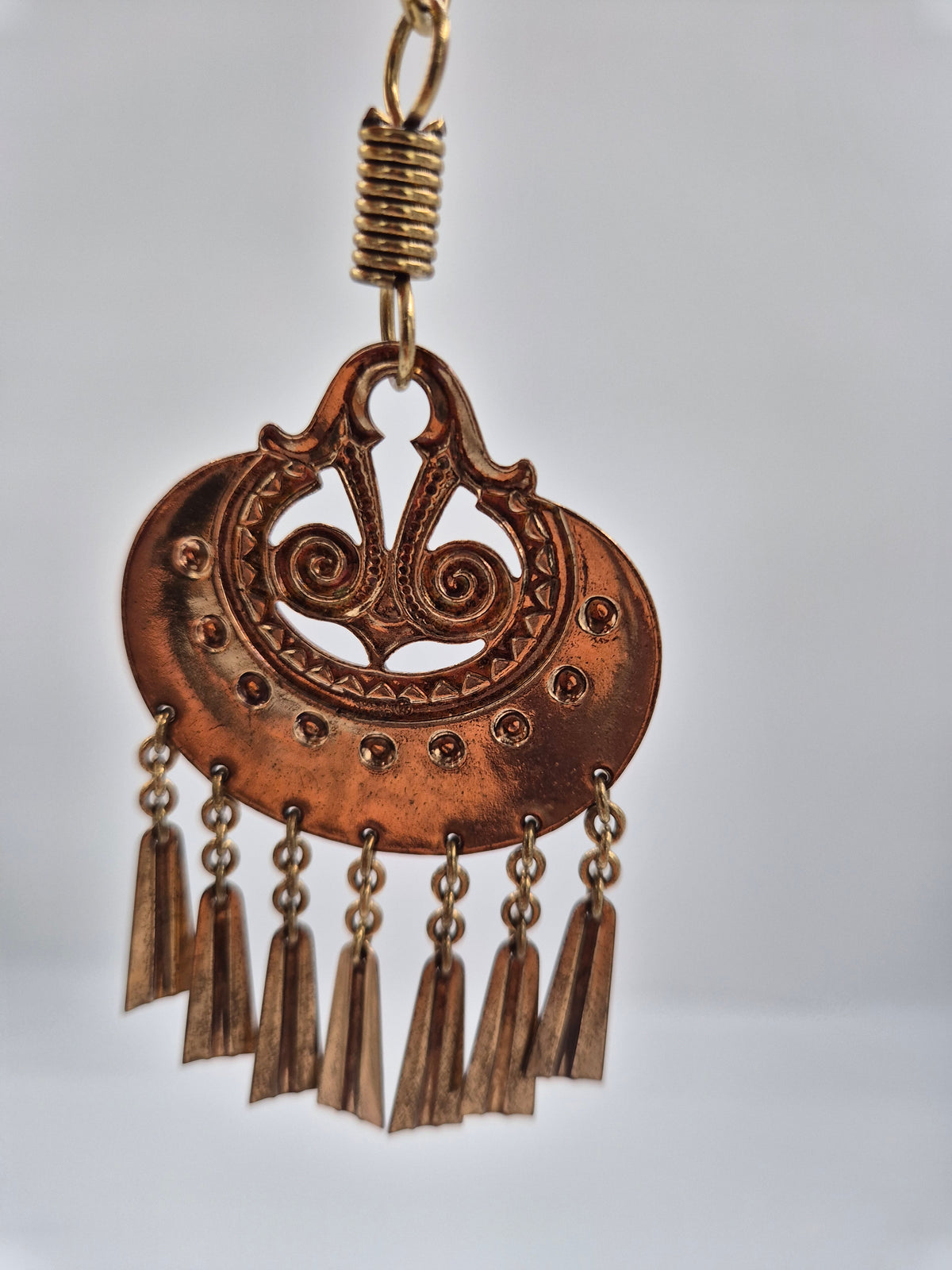Vintage Kalevala Kuutar Bronze Necklace, Germund Paaer Finnish Designer Jewellery