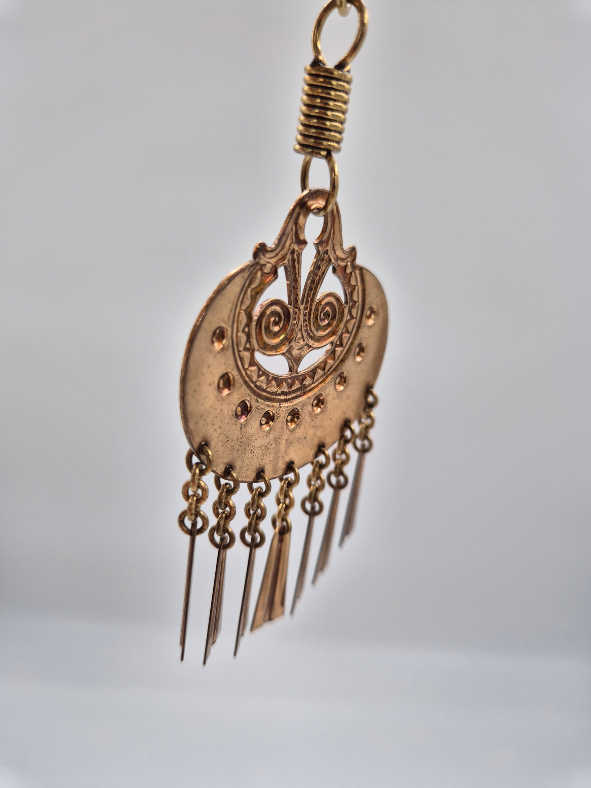 Vintage Kalevala Kuutar Bronze Necklace, Germund Paaer Finnish Designer Jewellery