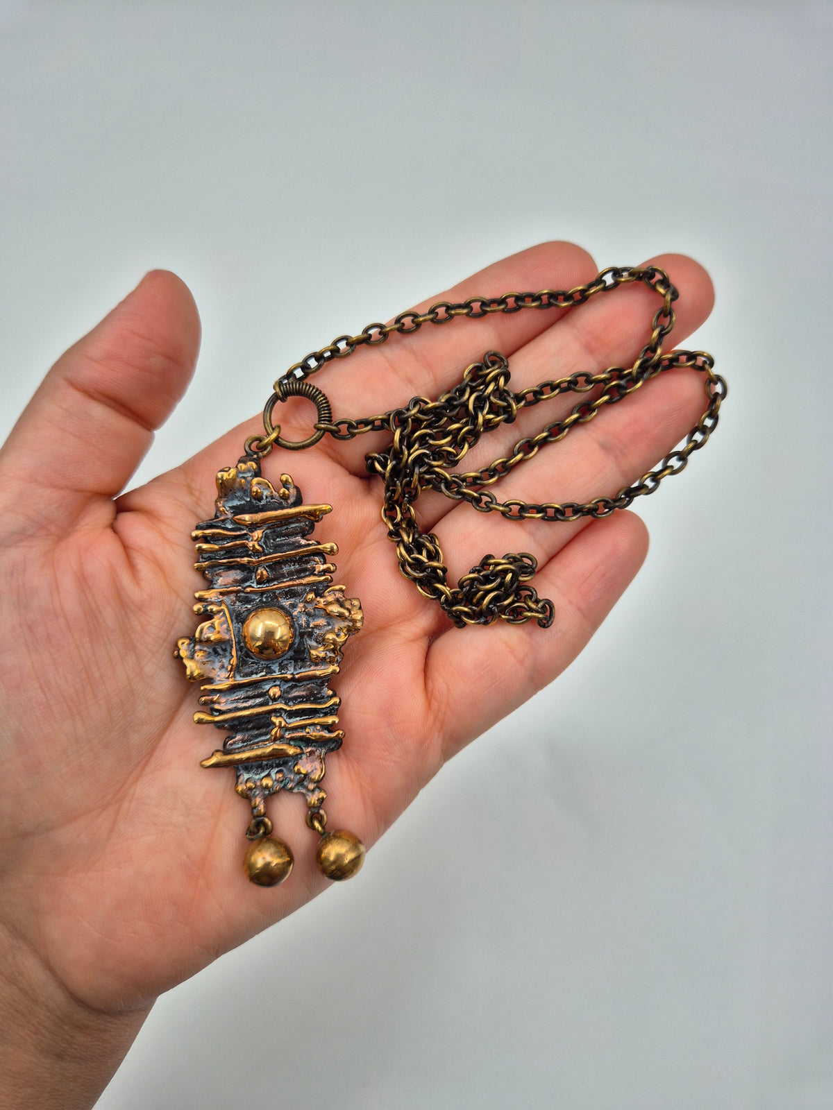 Pentti Sarpaneva Kaarna Pendant Necklace, Brutalist Jewellery