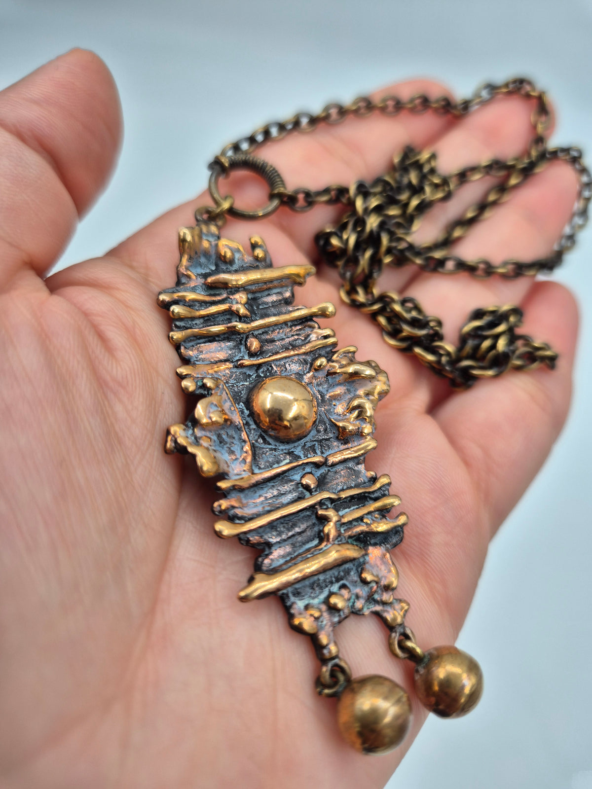 Pentti Sarpaneva Kaarna Pendant Necklace, Brutalist Jewellery