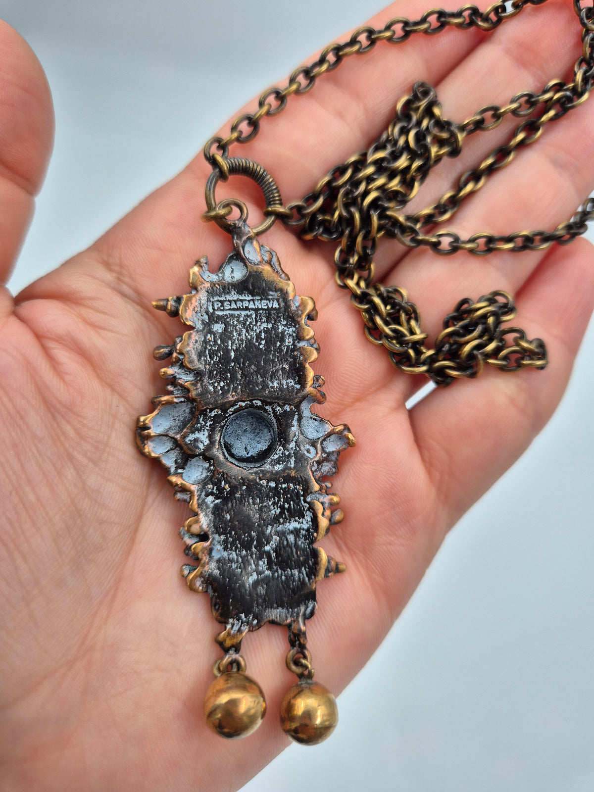 Pentti Sarpaneva Kaarna Pendant Necklace, Brutalist Jewellery