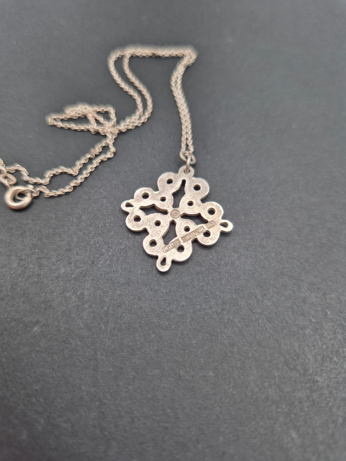 Kalevala Koru Hannunvaakuna 925 Silver Necklace, Finnish Design, 1963