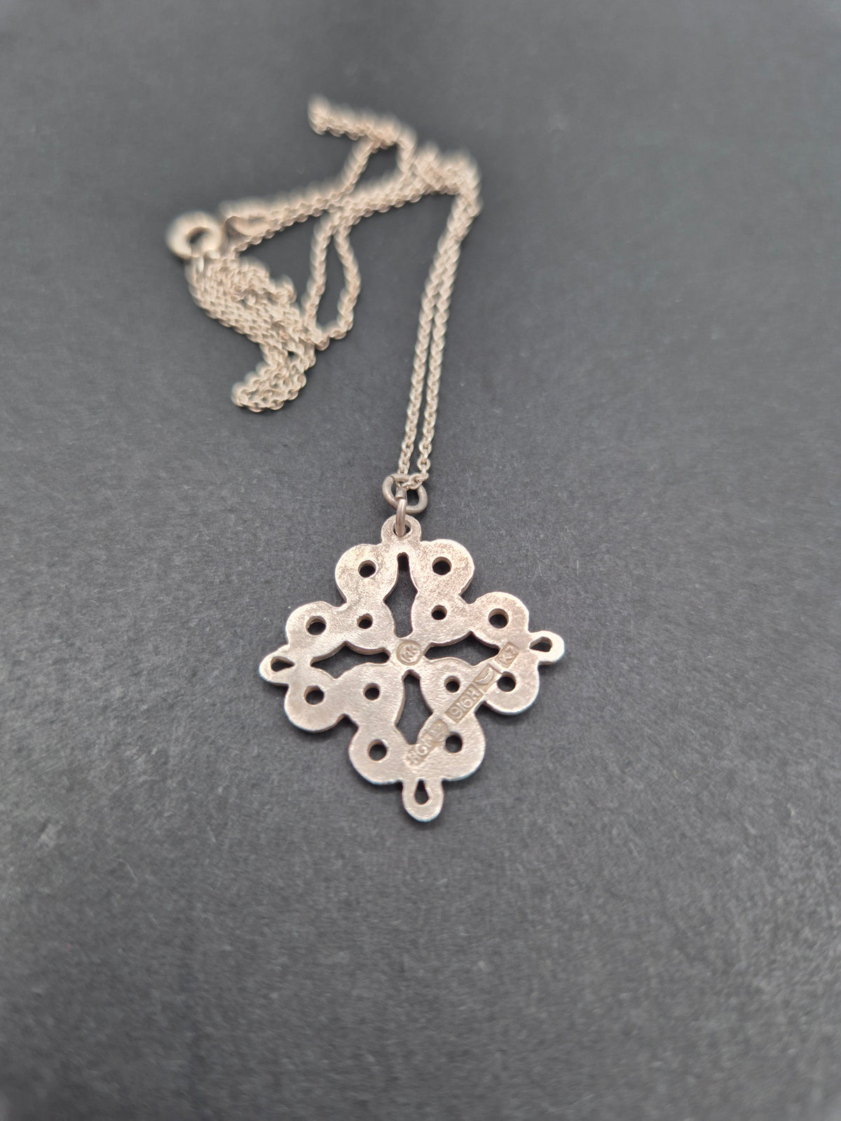 Kalevala Koru Hannunvaakuna 925 Silver Necklace, Finnish Design, 1963