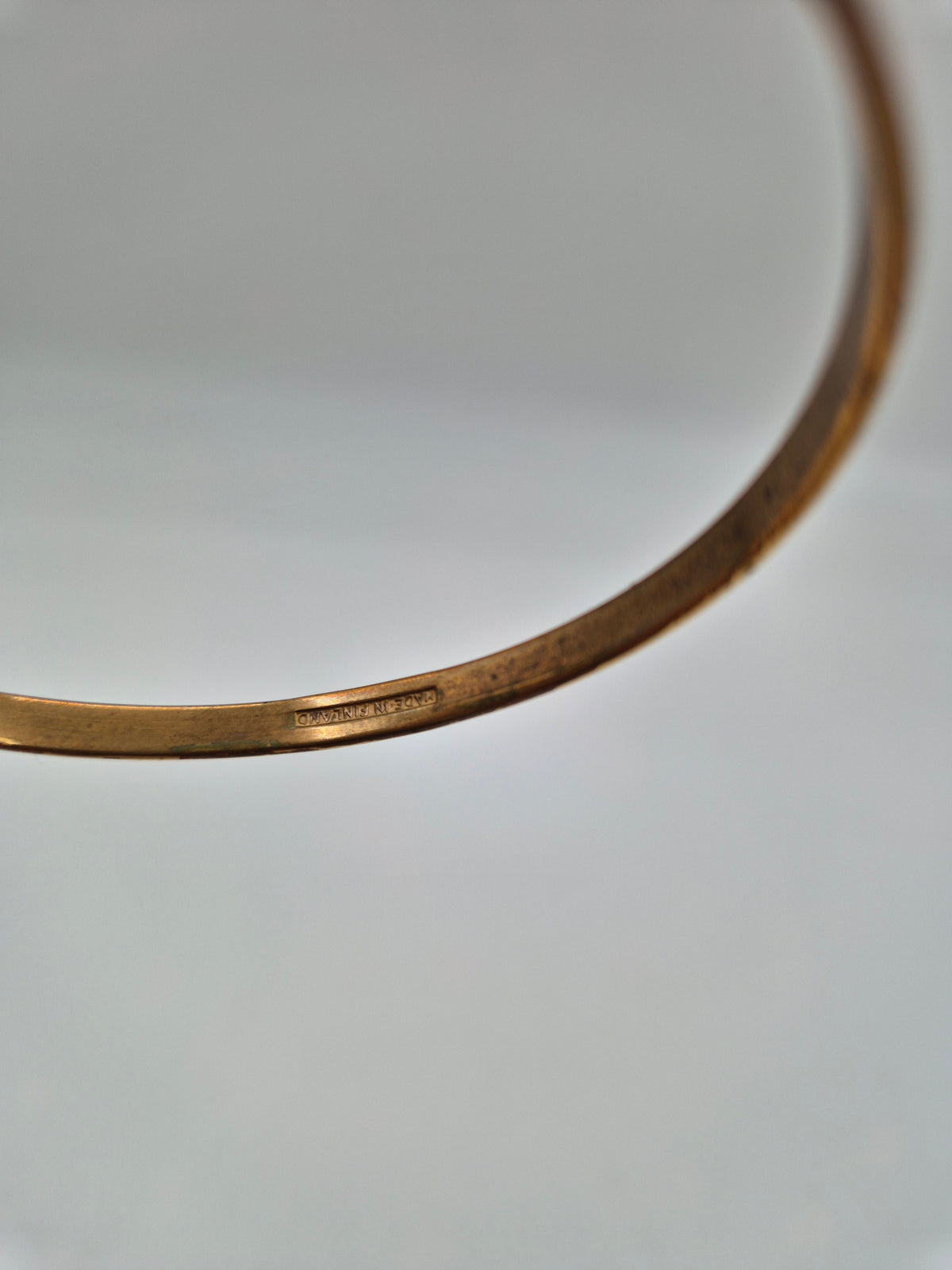 Hannu Ikonen Reindeer Moss Bronze Bangle, Valo-Koru Finland, Brutalist 1970s Cuff