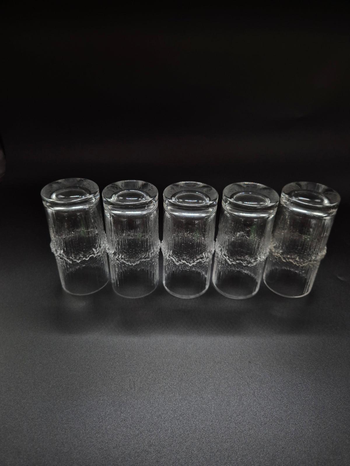 Tapio Wirkkala Niva Tall Drinking Glass 12 cm, Vintage Finnish Design Glassware, 1972–1992