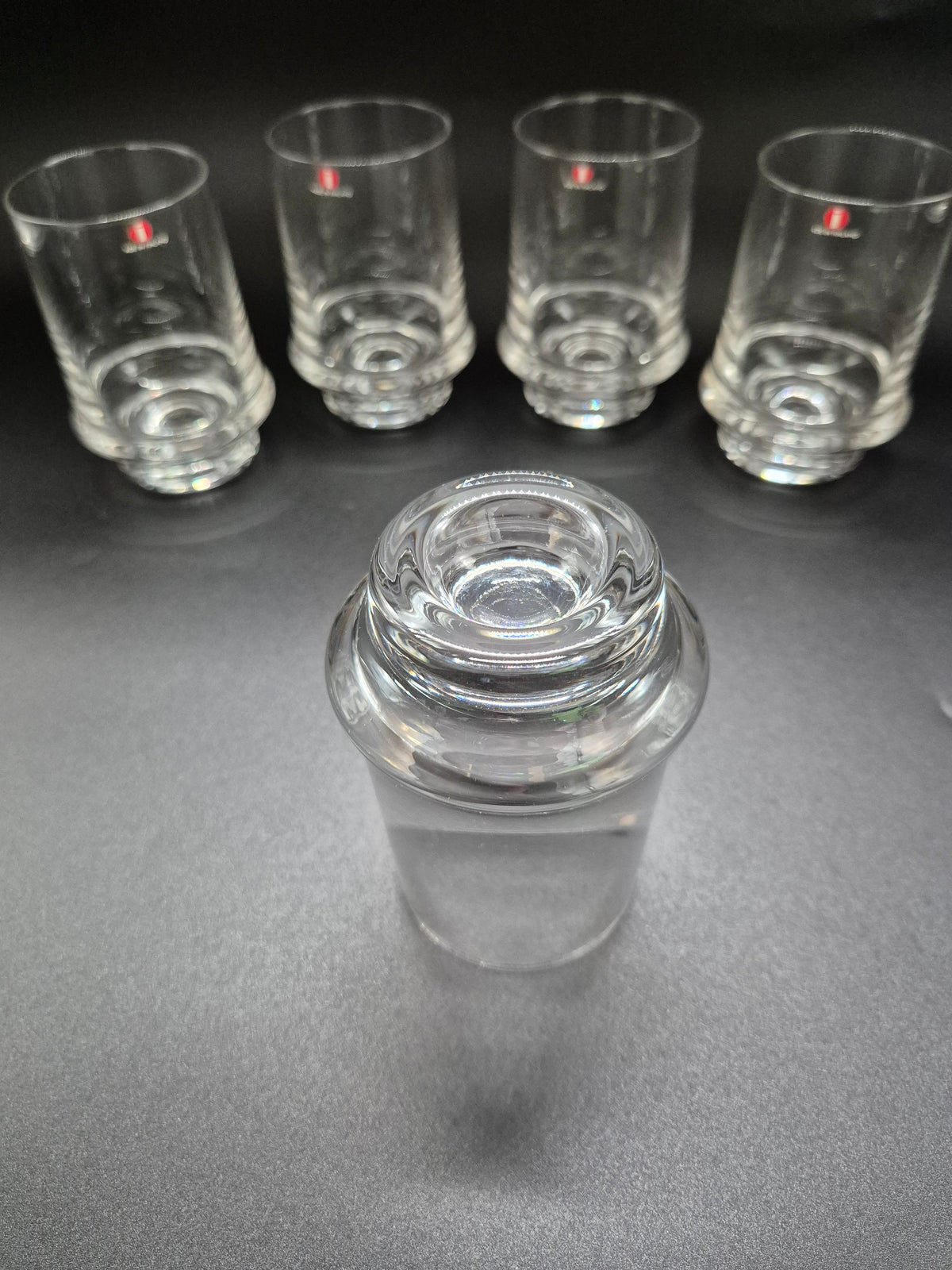 Set of 5 Iittala Marski Glasses by Tapio Wirkkala, Finnish Design Drinking Glasses