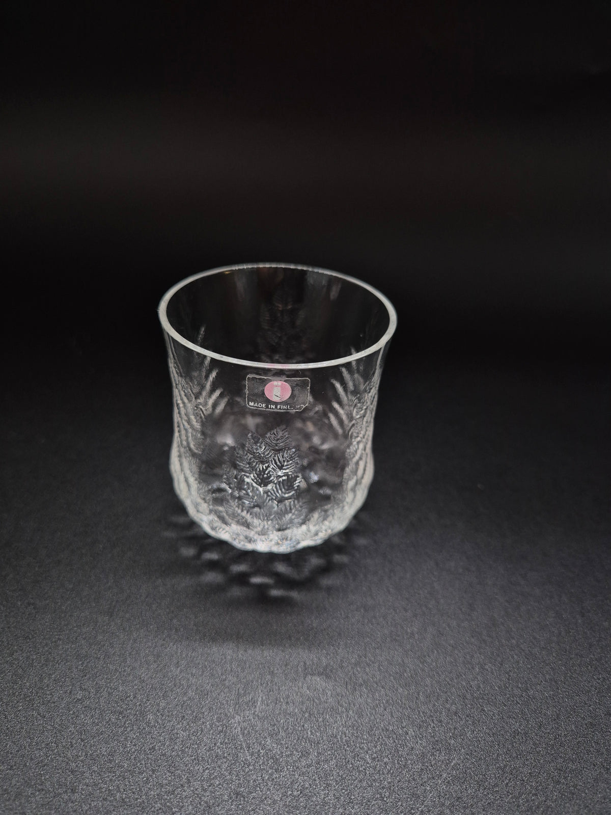 Set of 2 Iittala Koivu Drinking Glasses, Jorma Vennola Finnish Glass Design, 1981–1984