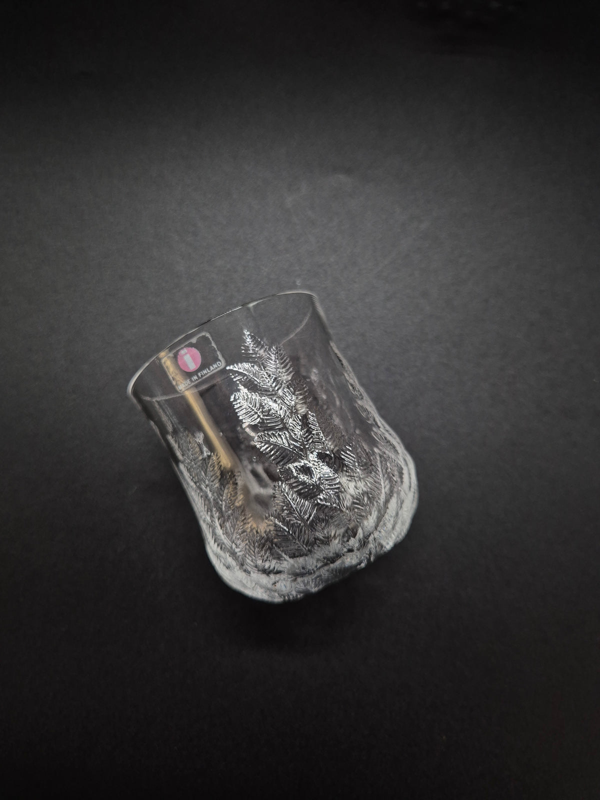 Set of 2 Iittala Koivu Drinking Glasses, Jorma Vennola Finnish Glass Design, 1981–1984