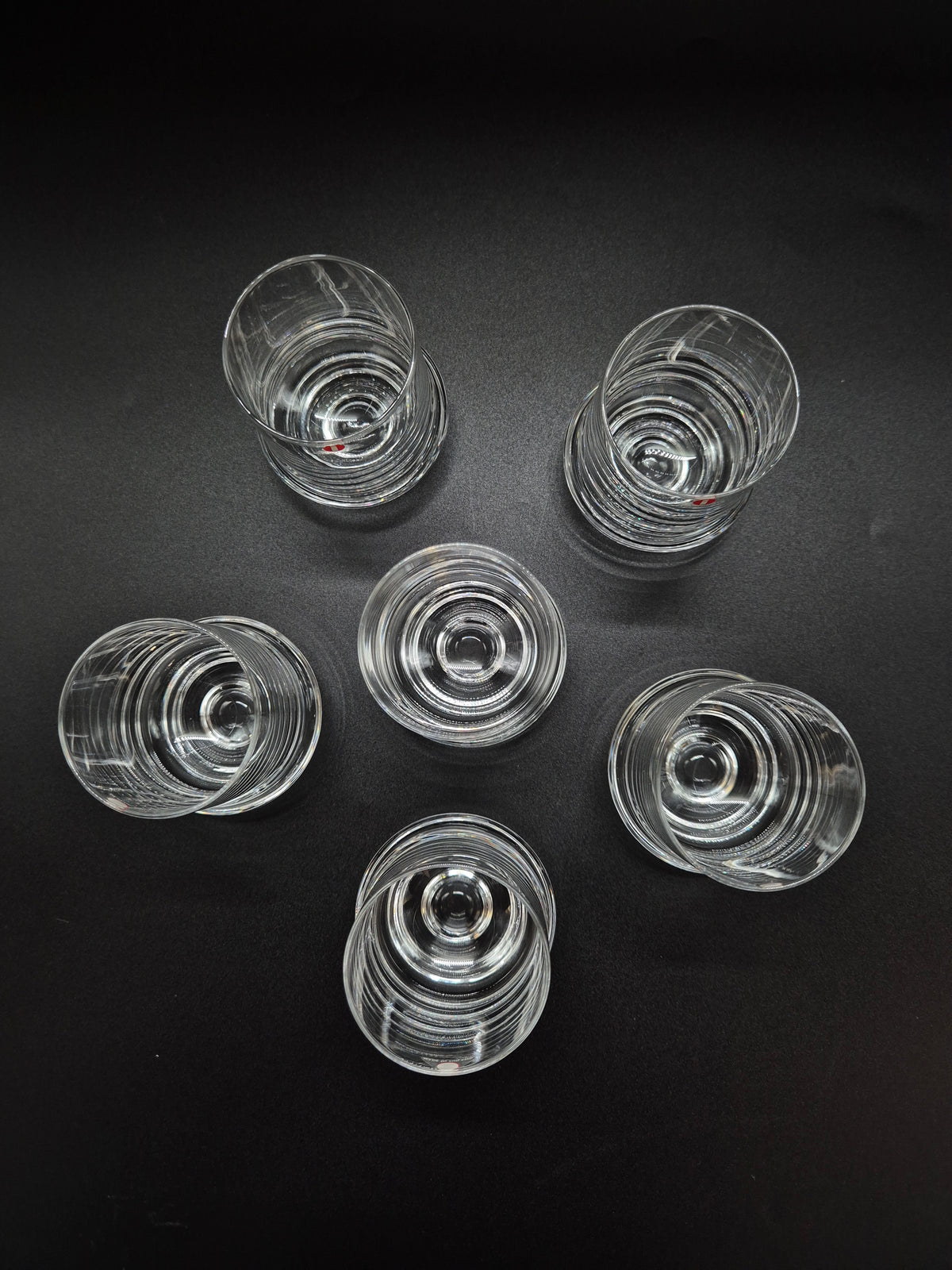 Set of 6 vintage Iittala Marski Glasses by Tapio Wirkkala, Finnish Mid-Century Modern Glassware