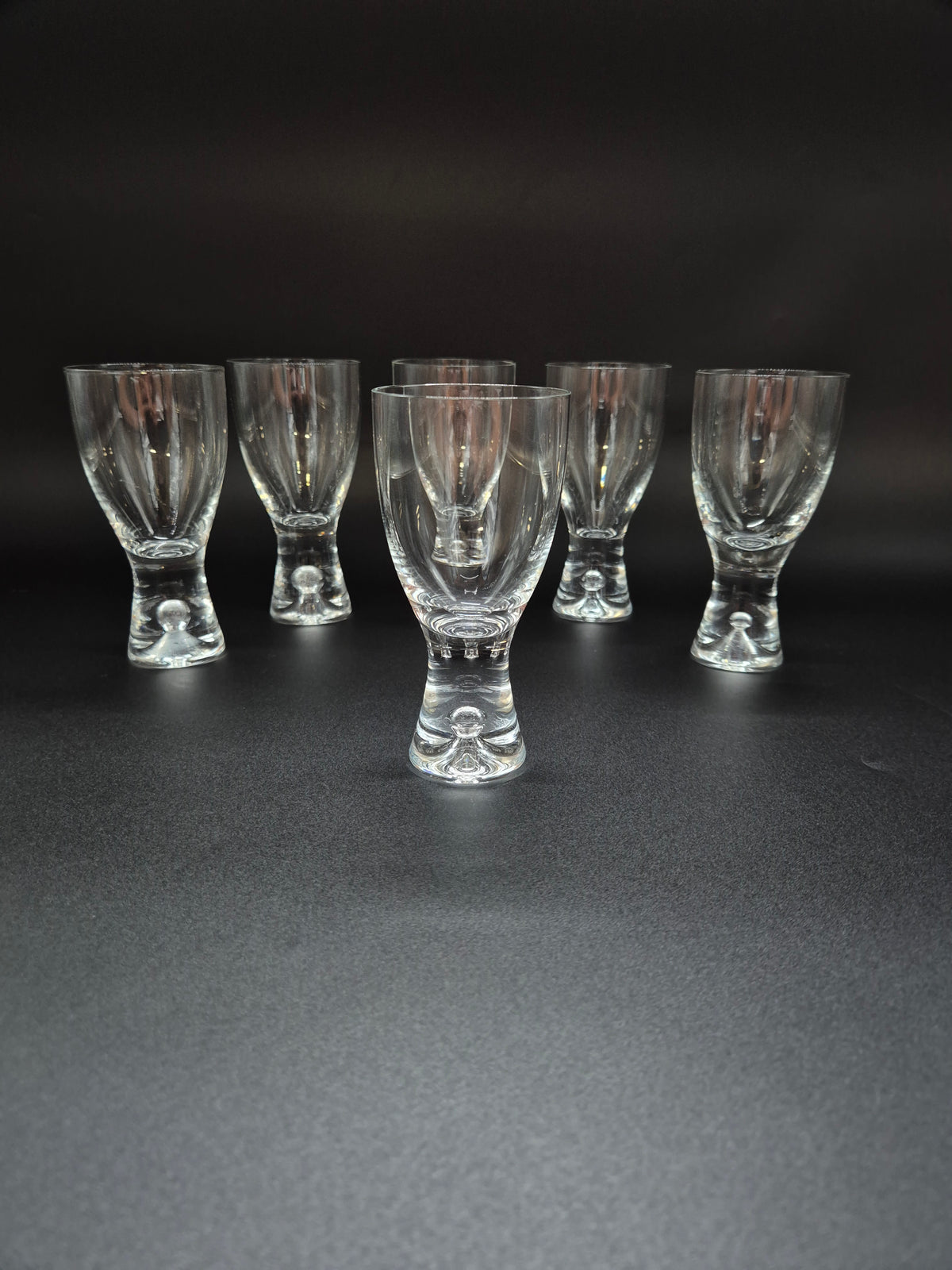 Vintage Iittala Wine Glasses by Tapio Wirkkala, Set of 6, Finnish Glassware