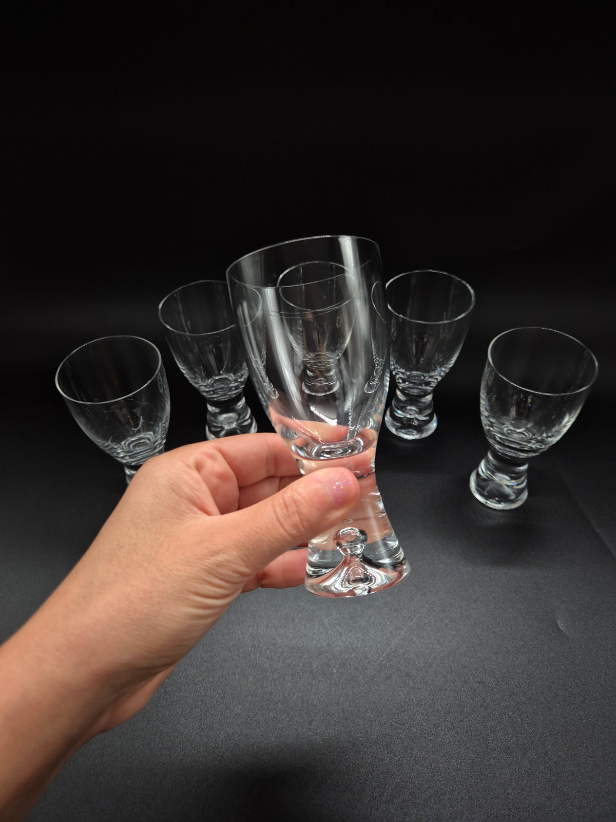 Vintage Iittala Wine Glasses by Tapio Wirkkala, Set of 6, Finnish Glassware