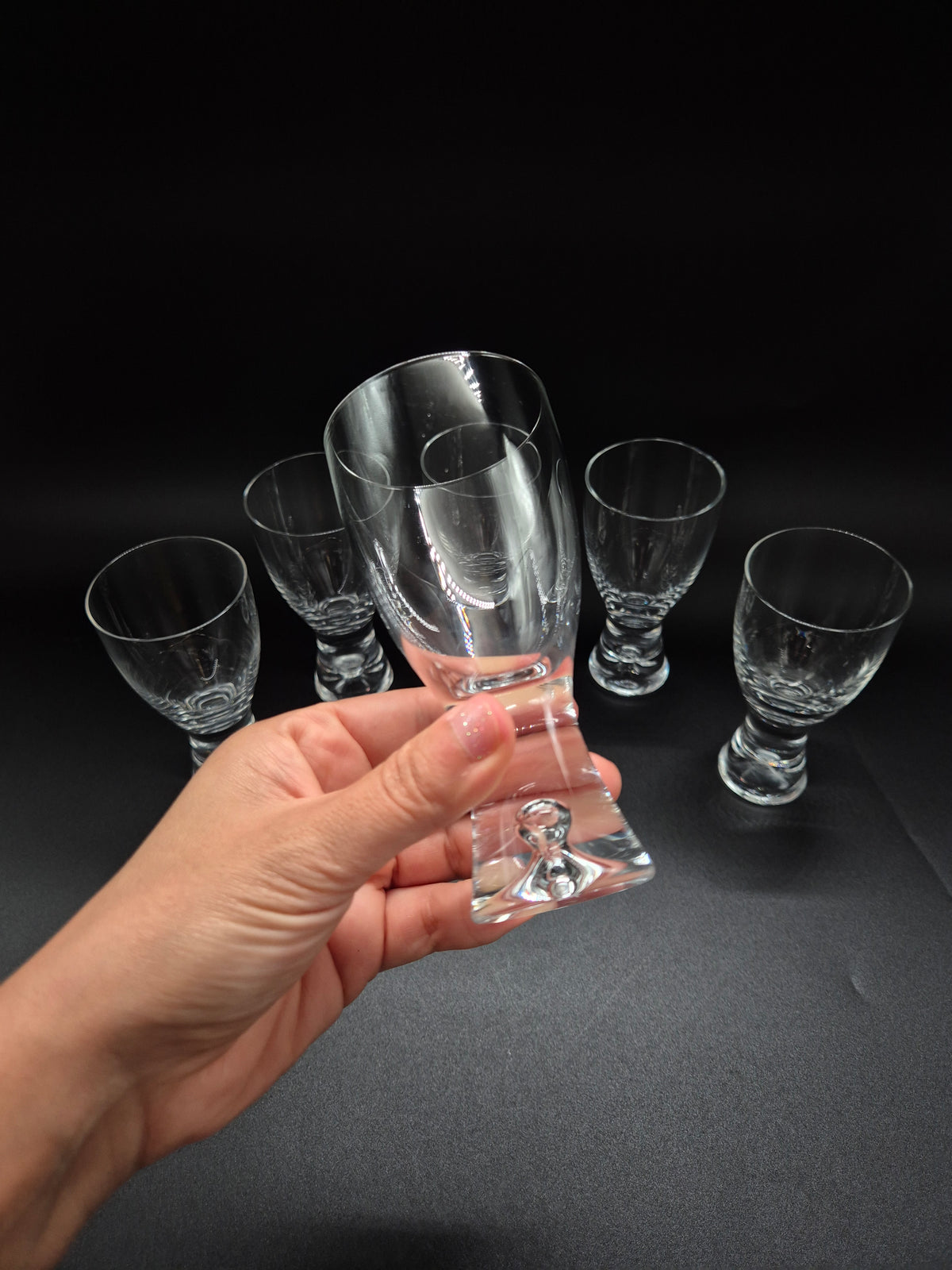 Vintage Iittala Wine Glasses by Tapio Wirkkala, Set of 6, Finnish Glassware