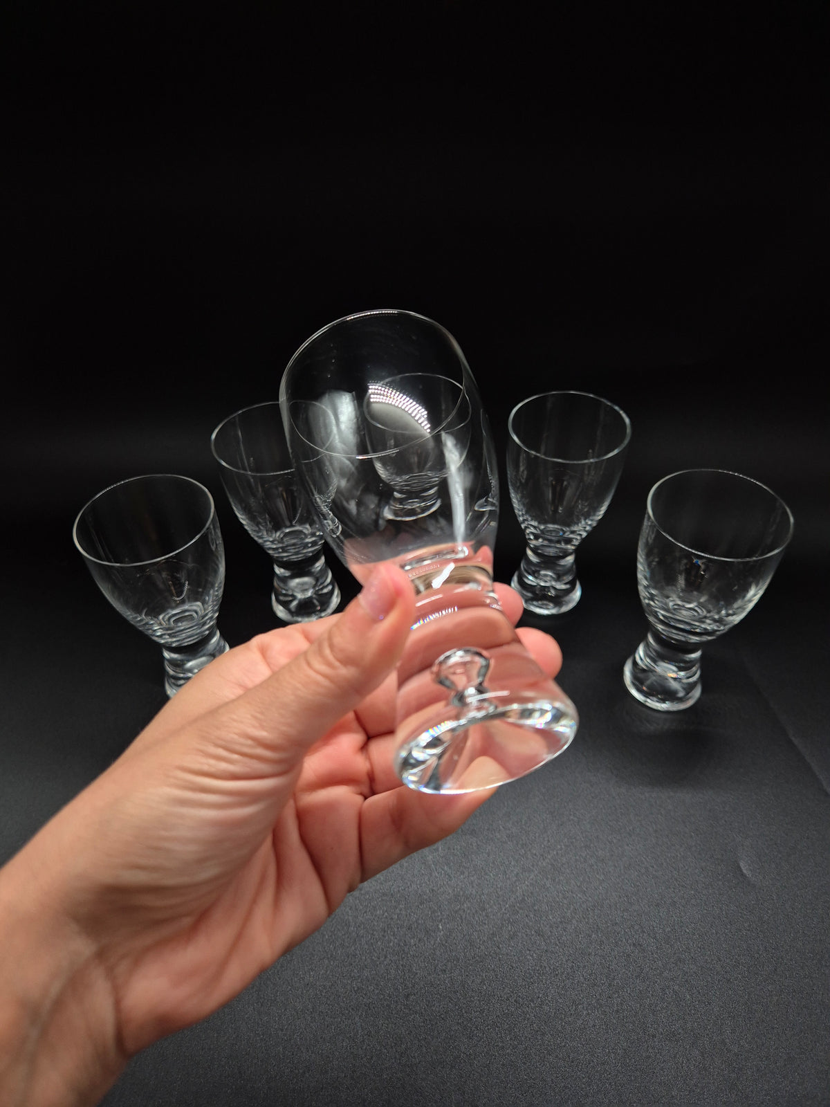 Vintage Iittala Wine Glasses by Tapio Wirkkala, Set of 6, Finnish Glassware