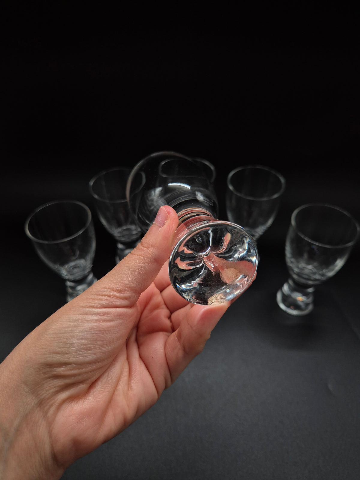 Vintage Iittala Wine Glasses by Tapio Wirkkala, Set of 6, Finnish Glassware