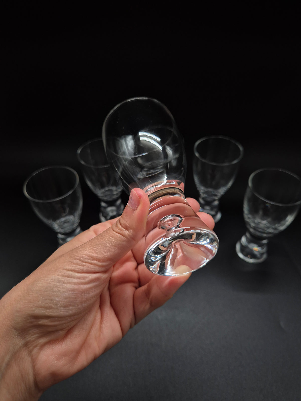 Vintage Iittala Wine Glasses by Tapio Wirkkala, Set of 6, Finnish Glassware