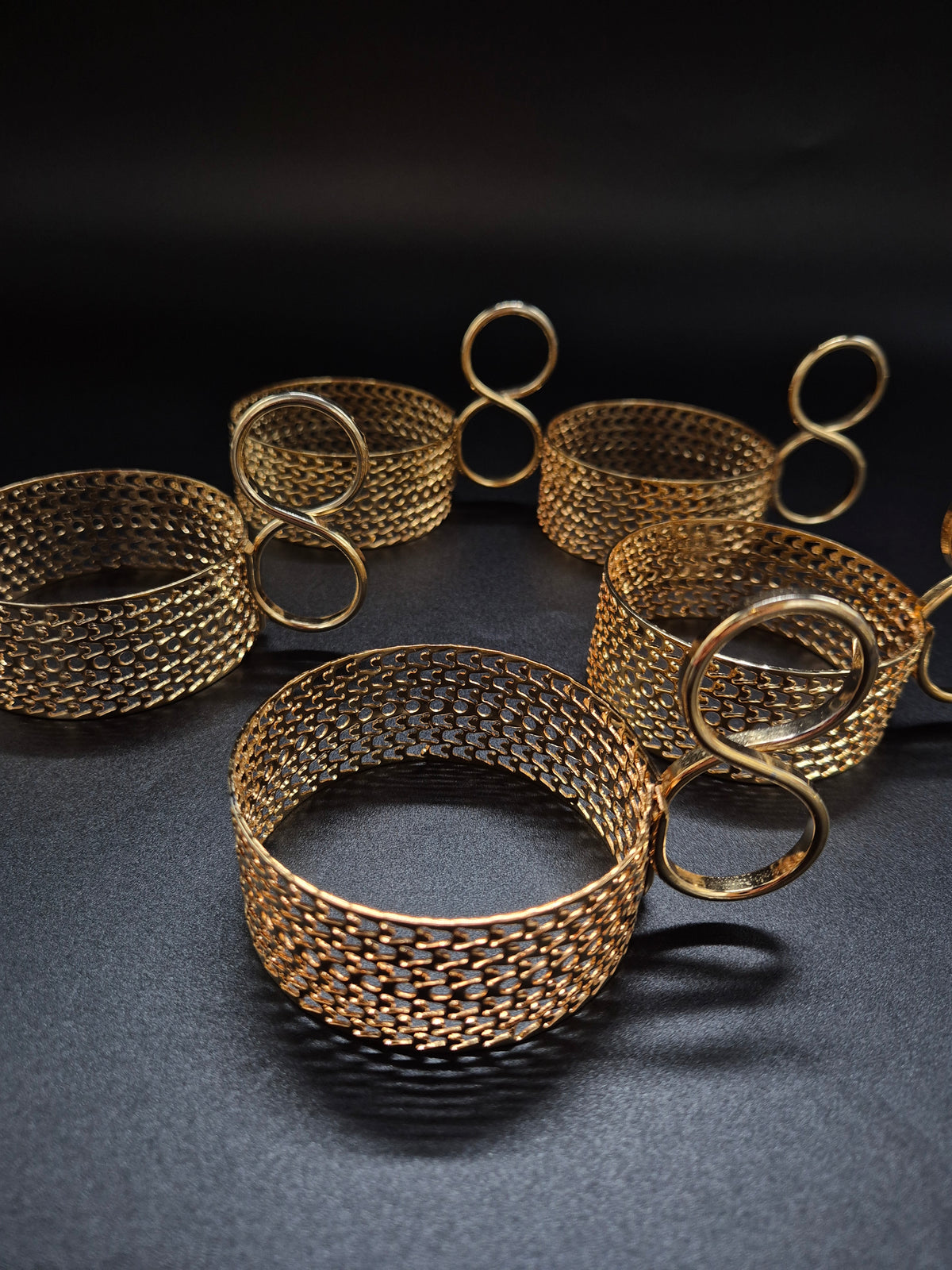 Set of 5 vintage Iittala Tsaikka Gold Tea Glasses, Timo Sarpaneva Finnish Design