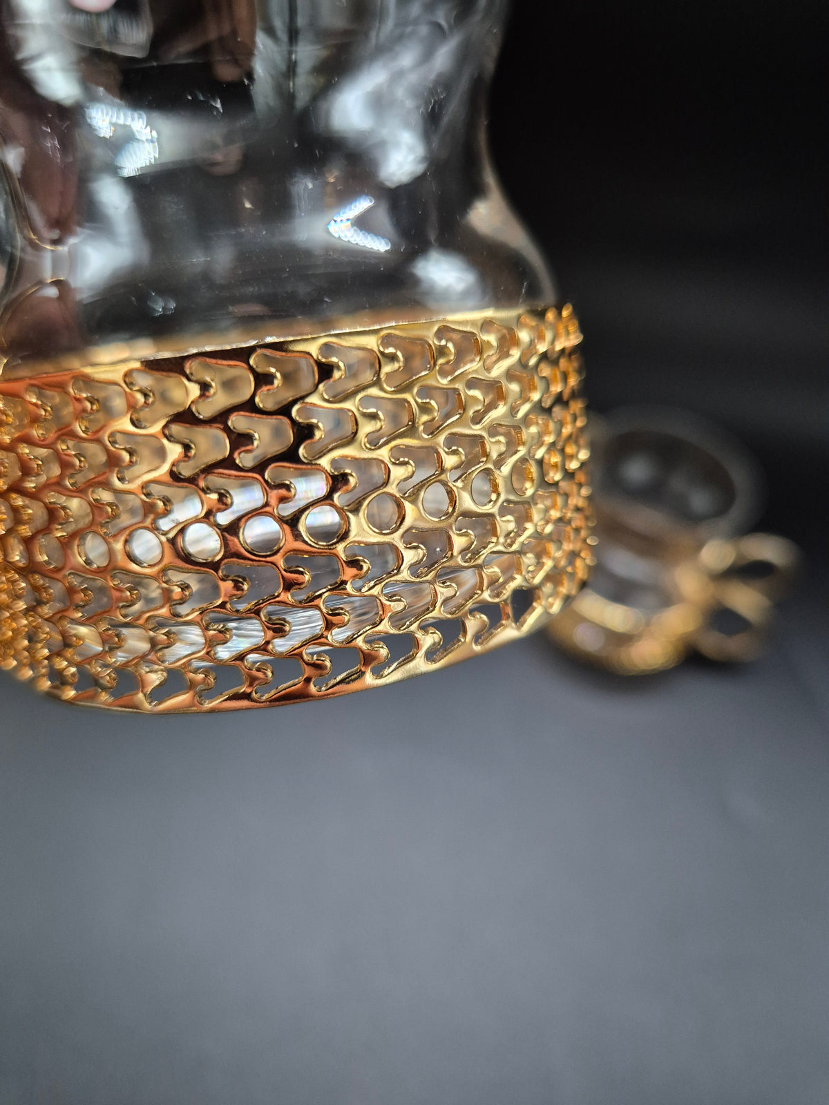 Set of 5 vintage Iittala Tsaikka Gold Tea Glasses, Timo Sarpaneva Finnish Design