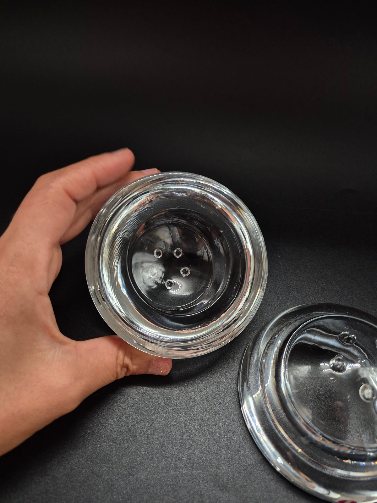 Set of 2 Iittala Ballo Votive Candle Holders, Clear Glass, Finnish Design