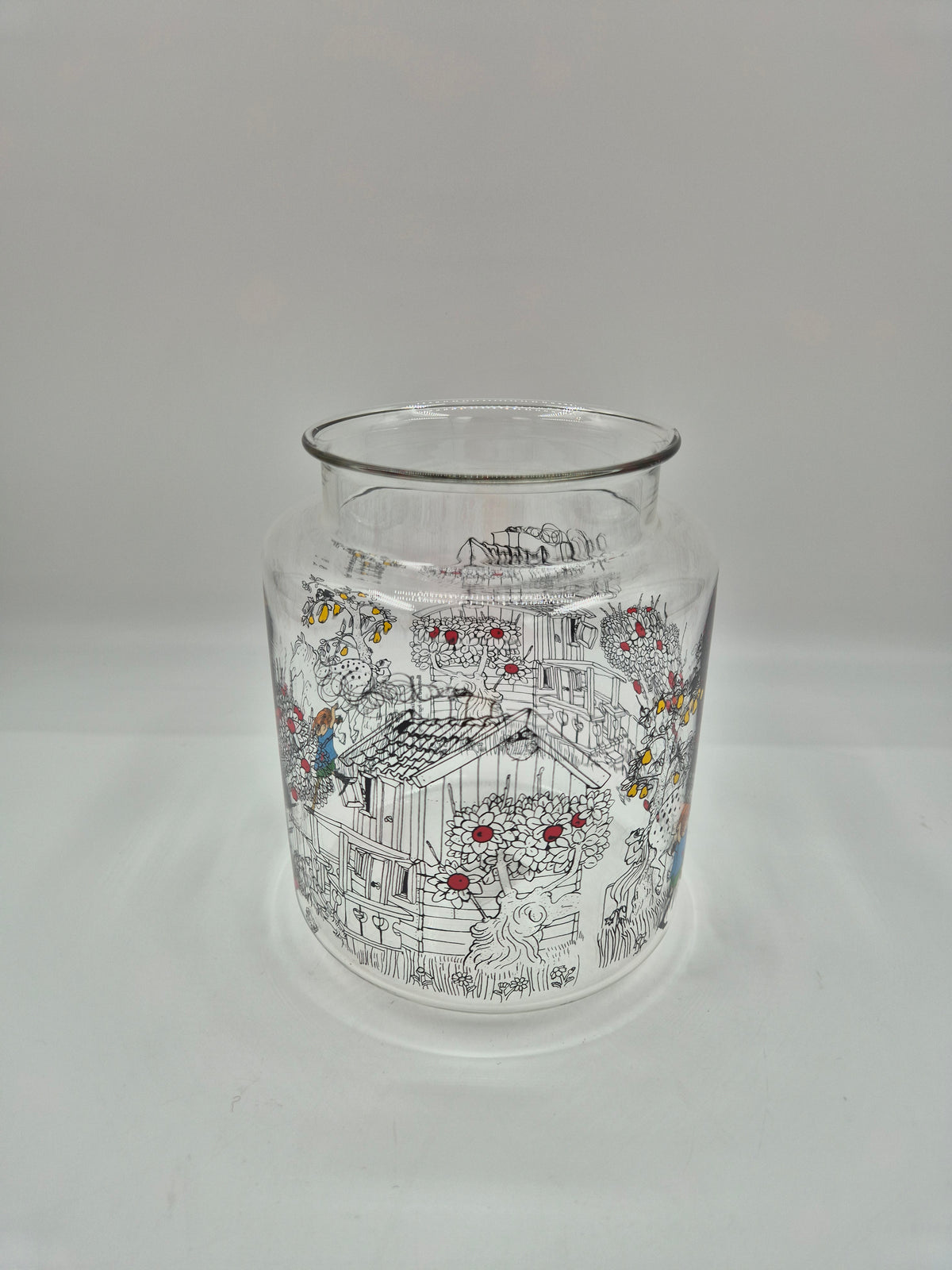 Muurla Pippi Longstocking Glass Jar 2L with Silicone Lid, Pippi the Way Home
