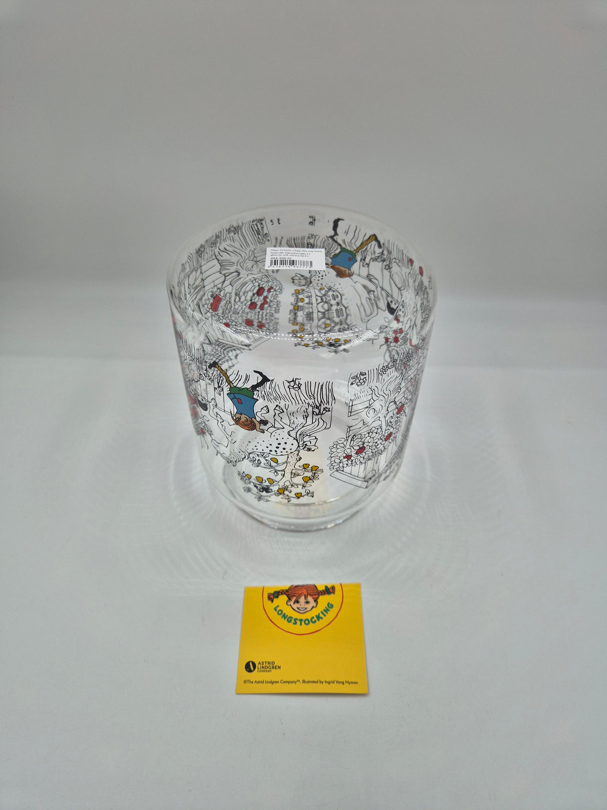 Muurla Pippi Longstocking Glass Jar 2L with Silicone Lid, Pippi the Way Home