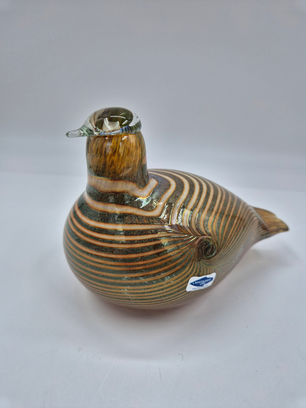 Vintage Oiva Toikka Alli Glass Bird, Nuutajärvi Finland