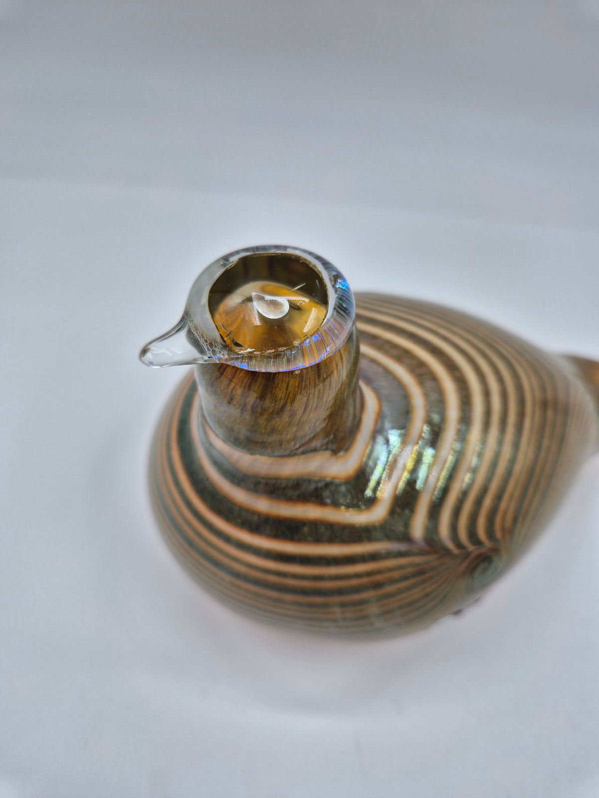 Vintage Oiva Toikka Alli Glass Bird, Nuutajärvi Finland