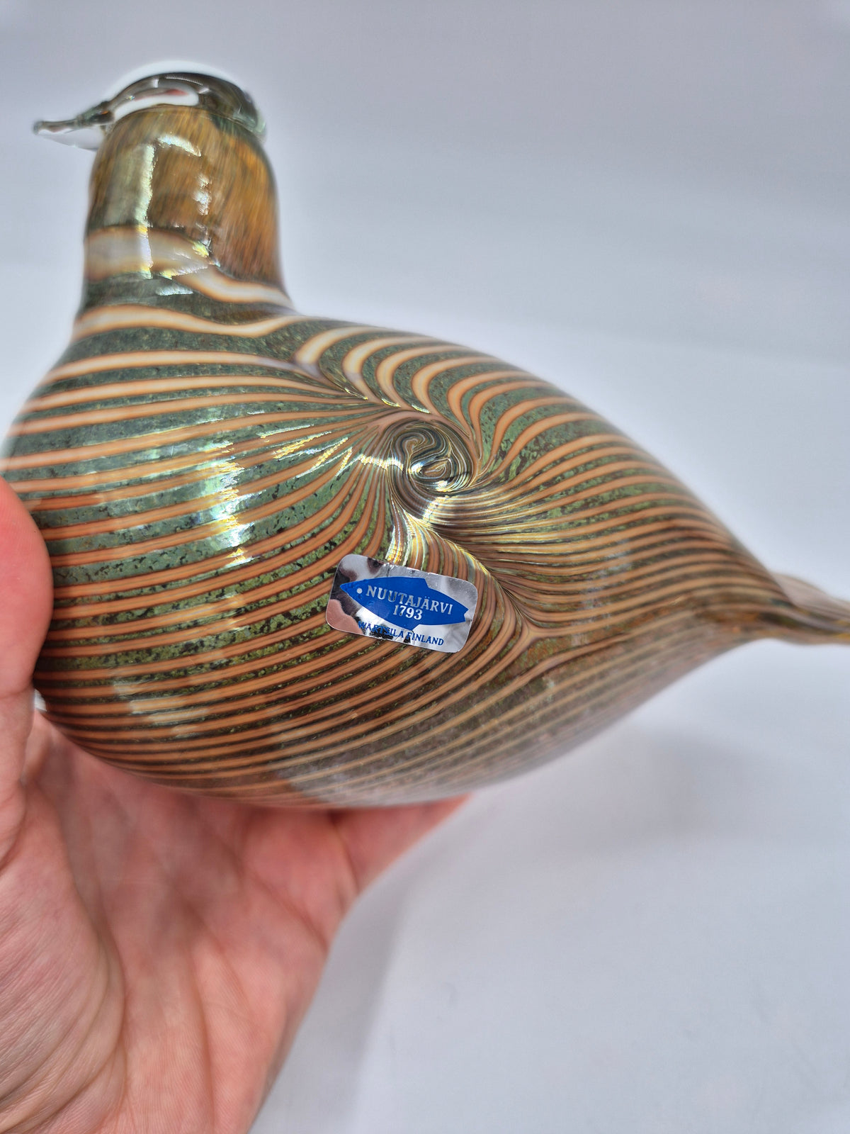 Vintage Oiva Toikka Alli Glass Bird, Nuutajärvi Finland