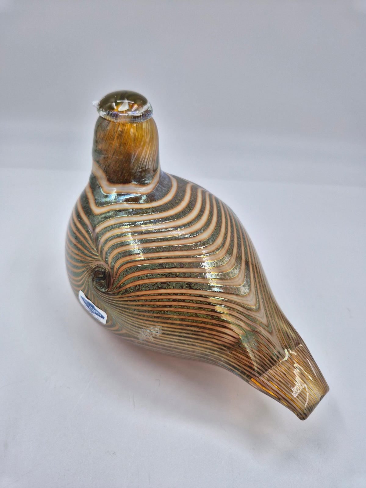 Vintage Oiva Toikka Alli Glass Bird, Nuutajärvi Finland
