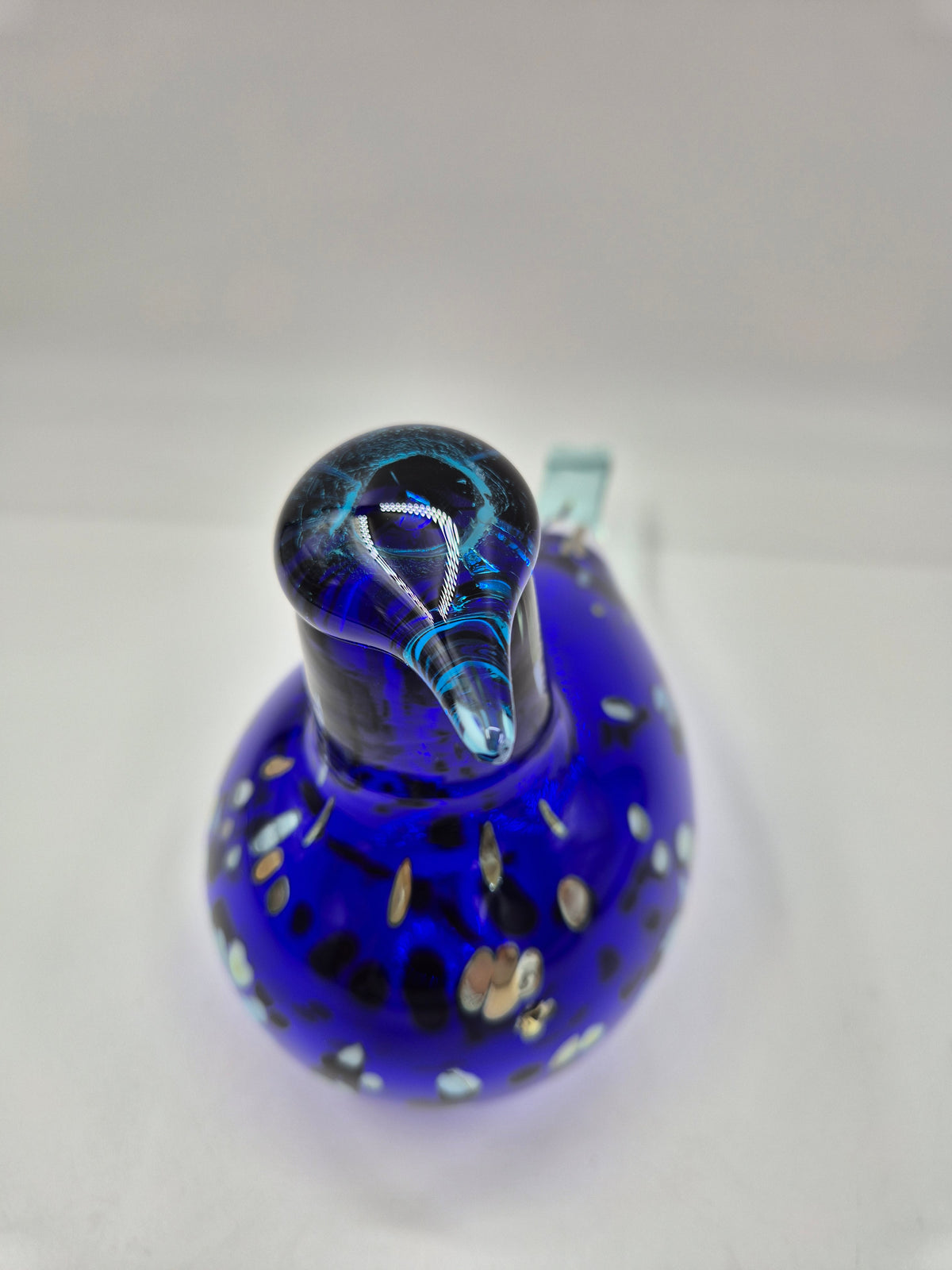 Oiva Toikka Sinikki Glass Bird, Nuutajärvi Iittala, Vantaa Special Edition 2002