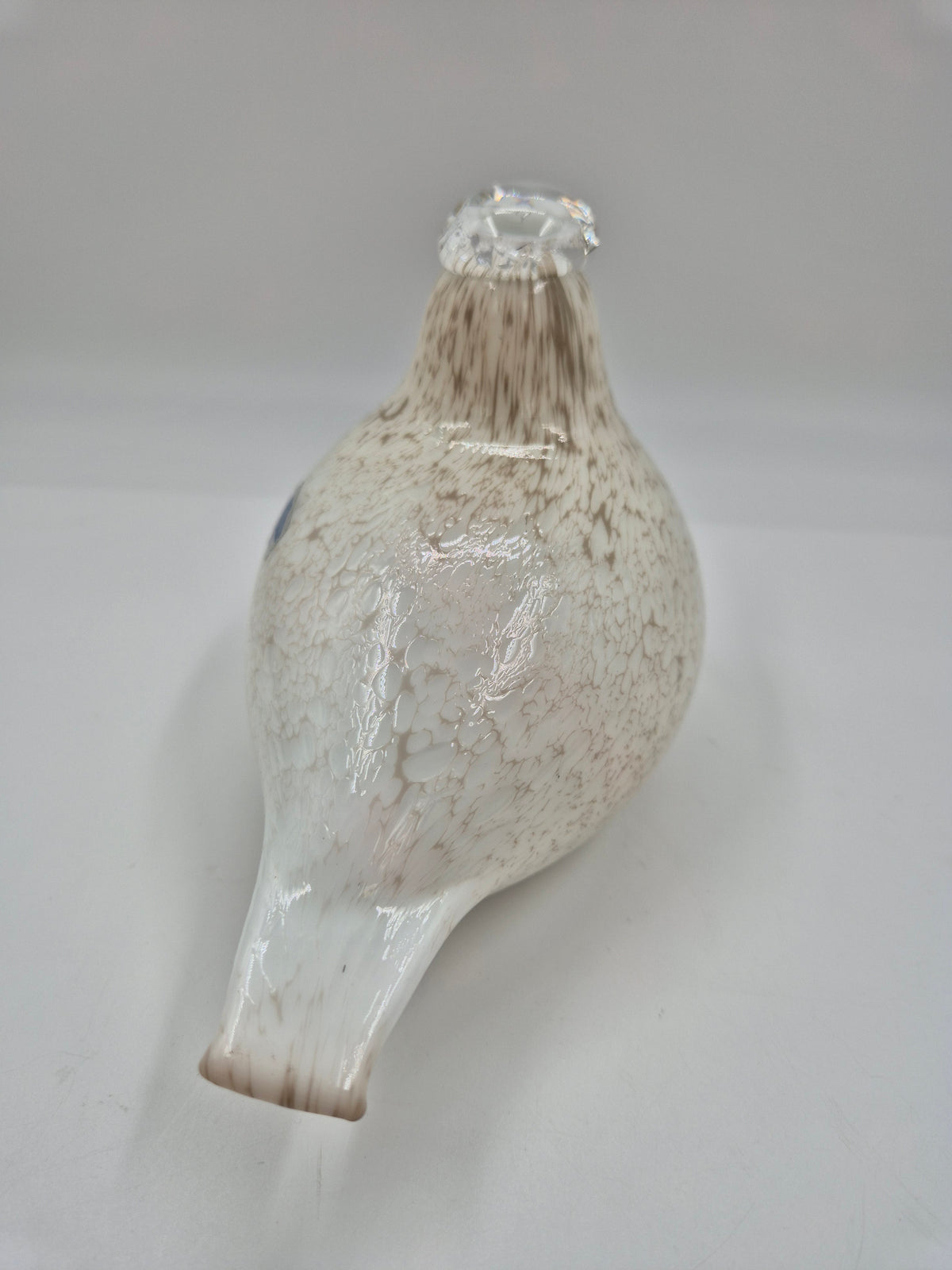 Oiva Toikka Riekko Glass Bird, Nuutajärvi Finland, Signed Finnish Design