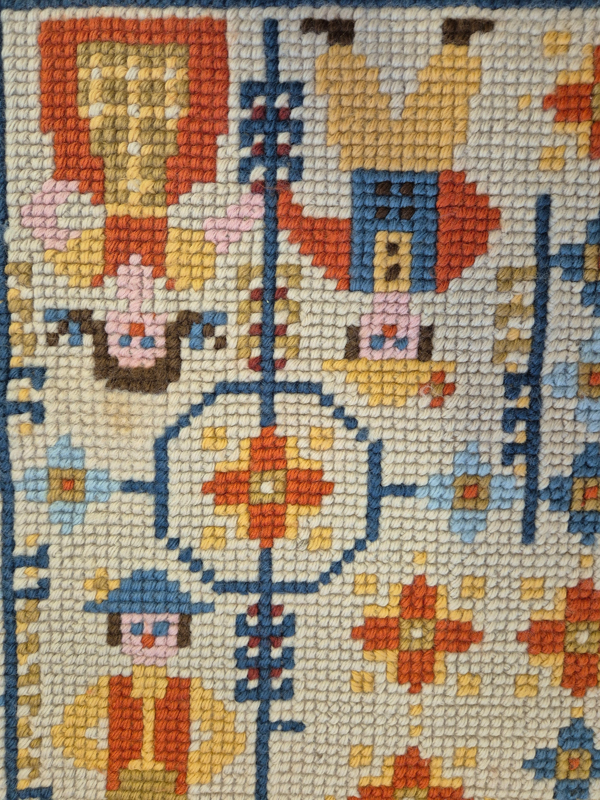 Swedish Folk Art Wall Hanging, Tvistöm Seinävaate