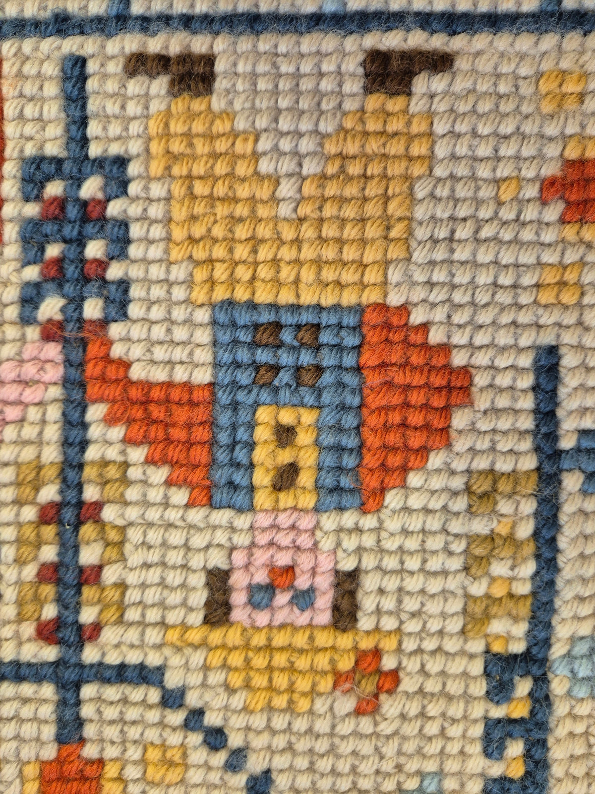 Swedish Folk Art Wall Hanging, Tvistöm Seinävaate