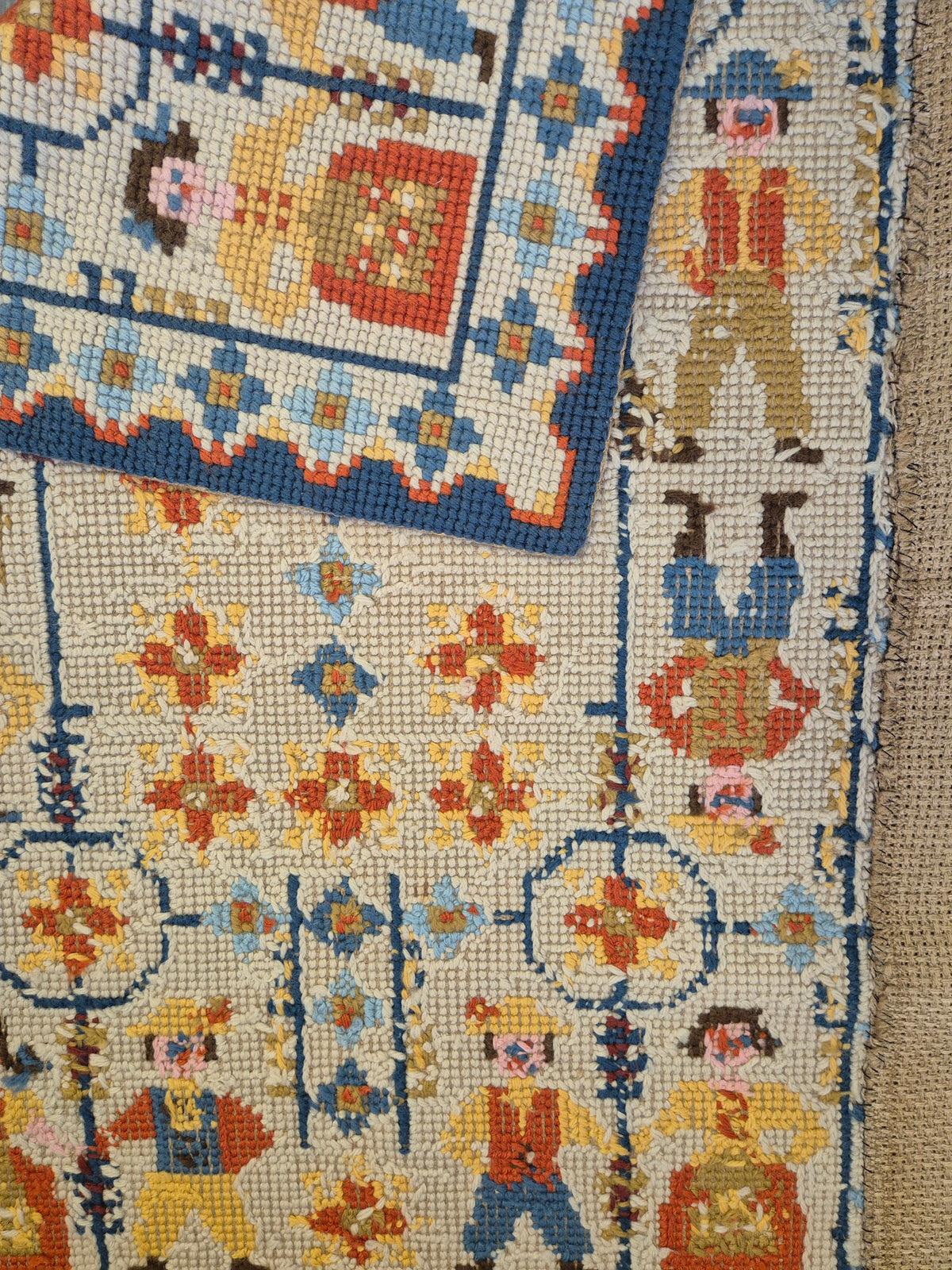Swedish Folk Art Wall Hanging, Tvistöm Seinävaate