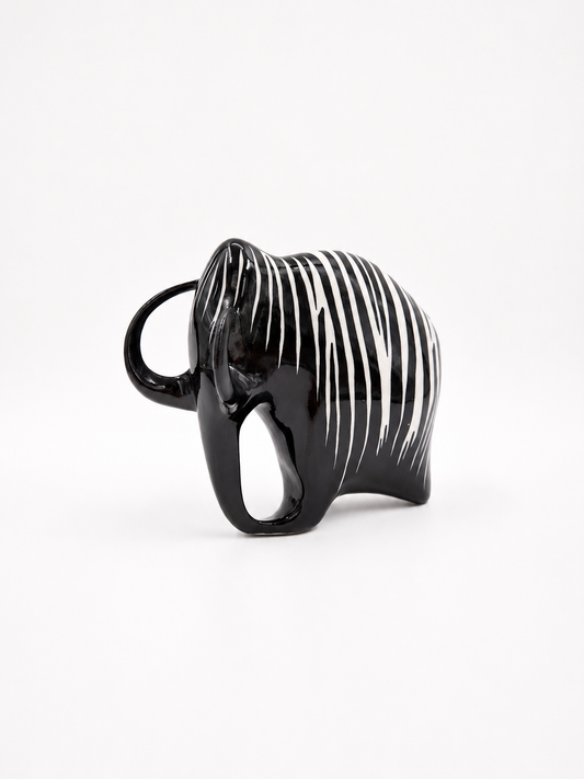 Vintage Lubomir Tomaszewski Mammoth Figurine by Ćmielów | Mid-Century Modern Polish Porcelain Sculpture 15 cm