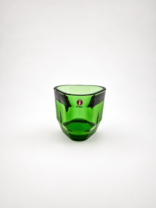 Iittala Tris Green Candle Holder | Alfredo Häberli Design | Finnish Glass Tealight Votive | Scandinavian Decor