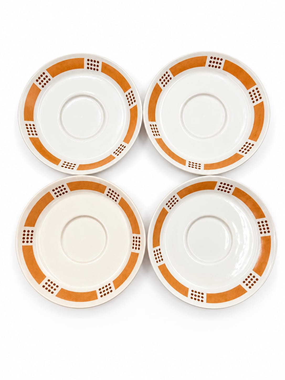 Set of Four Vintage Arabia Espresso Cup and Saucer - Model E