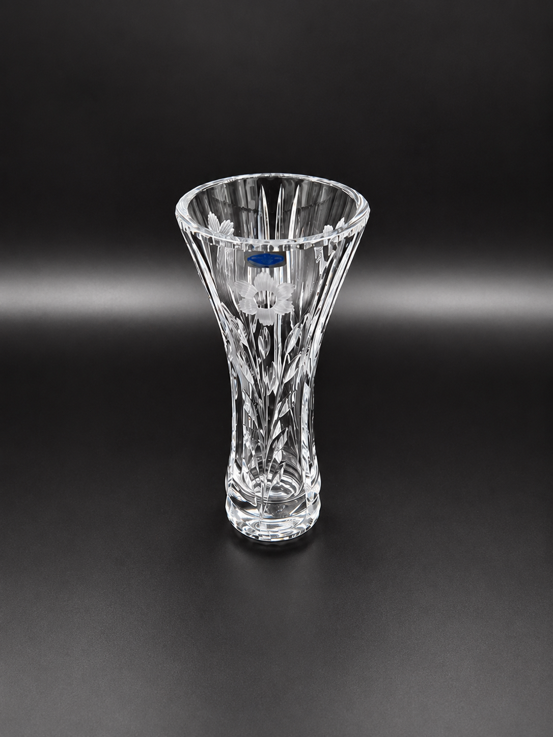 Nuutajärvi "Kaunokki" Crystal Vase by Aimo Okkolin