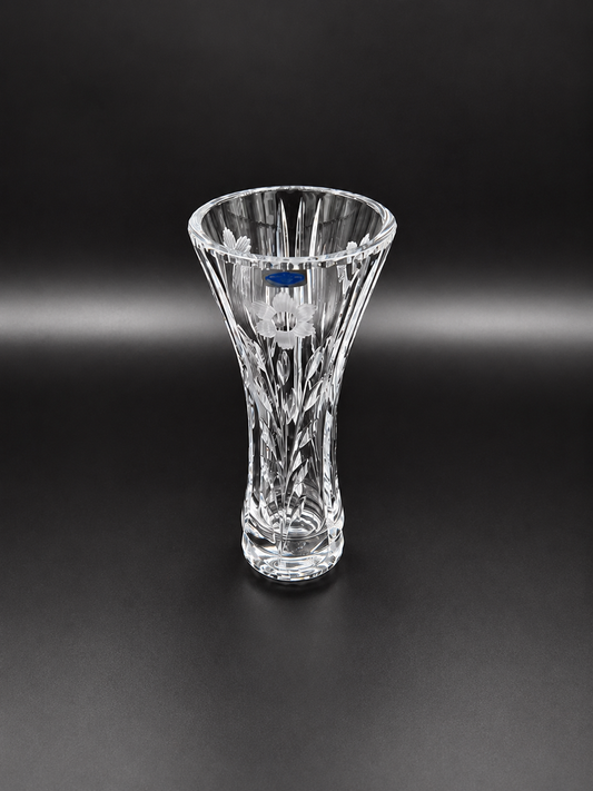 Nuutajärvi "Kaunokki" Crystal Vase by Aimo Okkolin