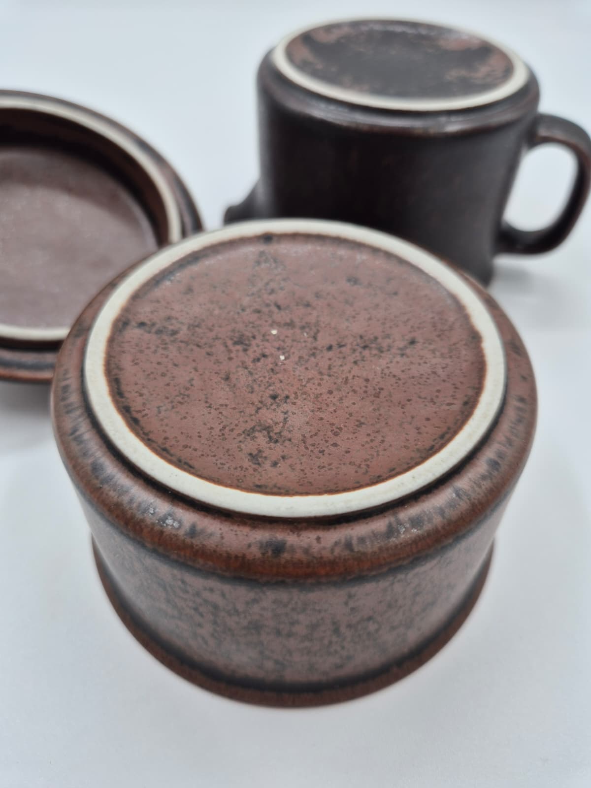 Vintage Arabia Ruska Suikerpot &amp; Creamer – Ontworpen door Ulla Procopé (1960-1999)