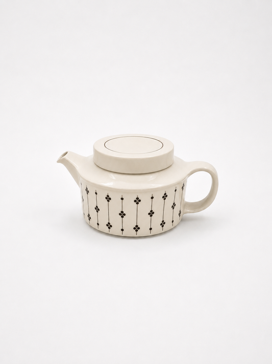 Vintage Arabia Kartano Teapot by Esteri Tomula | Finnish Mid Century Modern Tea Pot | 1970s Arabia Finland Stoneware Teapot