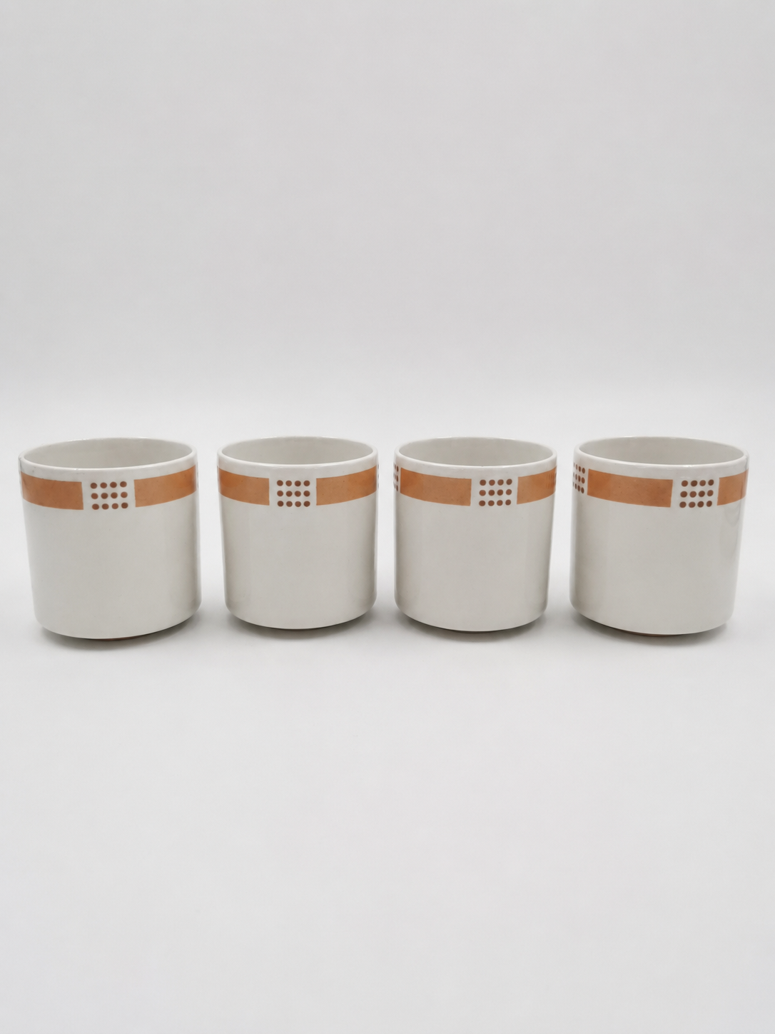 Set of Four Vintage Arabia Espresso Cup and Saucer - Model E