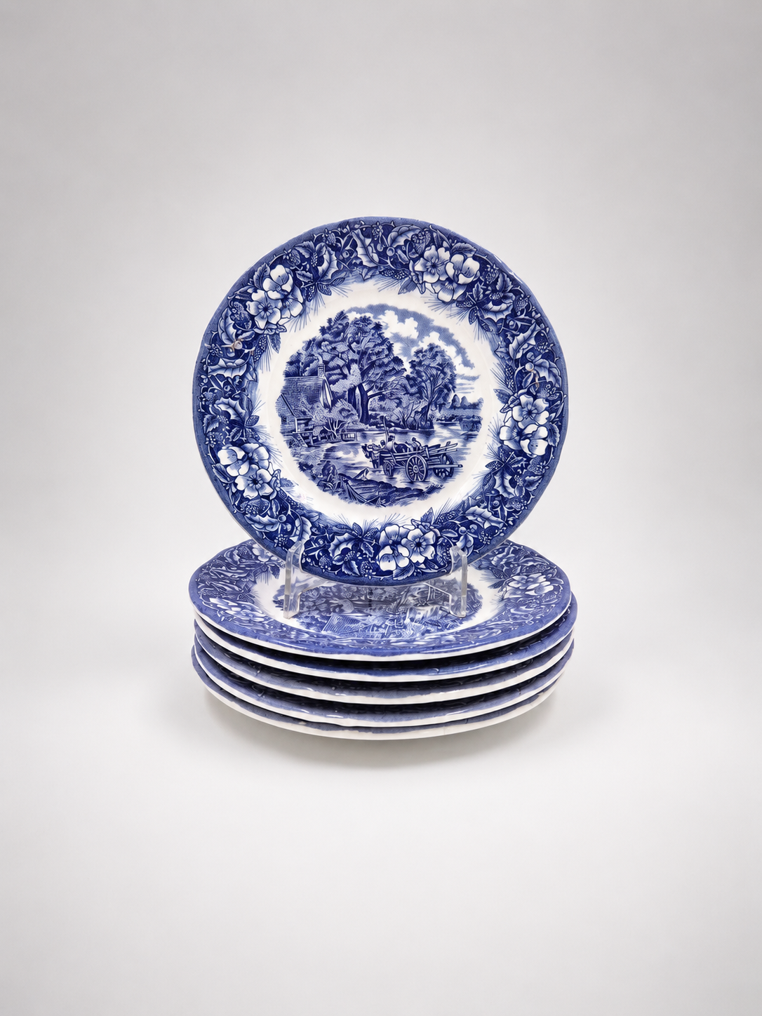 Set of 6 Ceramica Quadrifoglio Salad Plates