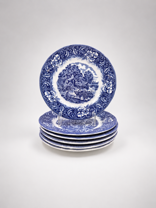 Set of 6 Ceramica Quadrifoglio Salad Plates