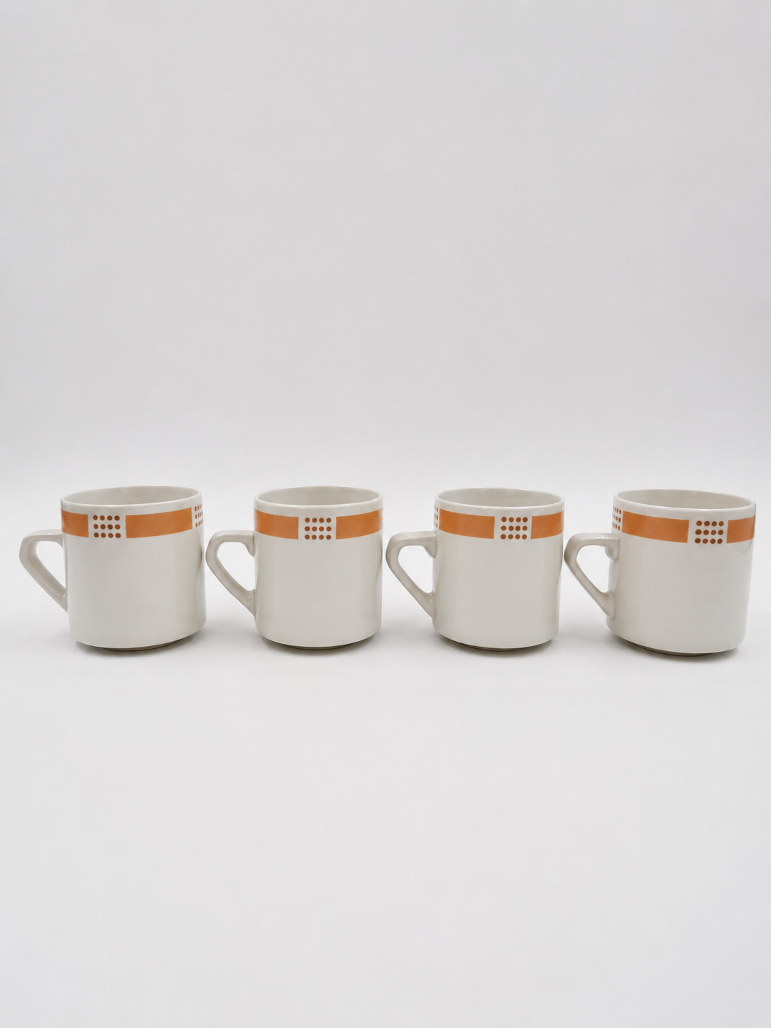 Set of Four Vintage Arabia Espresso Cup and Saucer - Model E