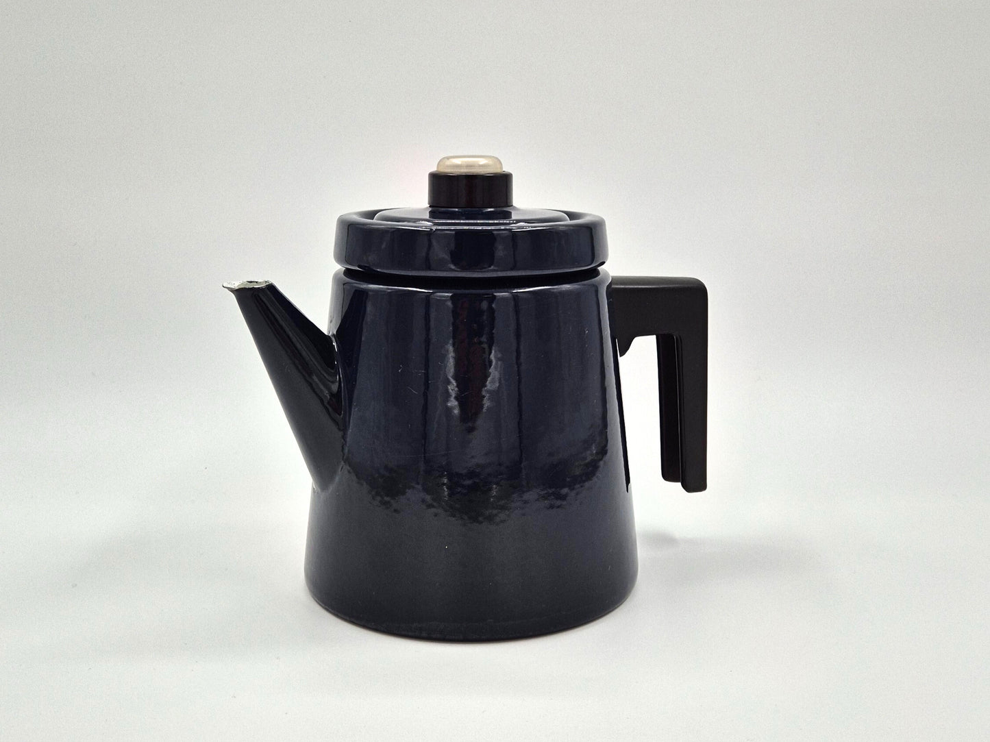 Pehtoori Enamel coffee pot / Enamel tea pot - Made in Finland 1957