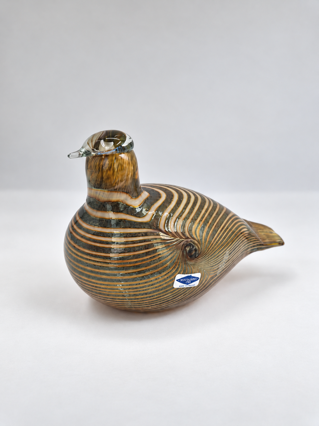 Vintage Oiva Toikka Alli Glass Bird, Nuutajärvi Finland