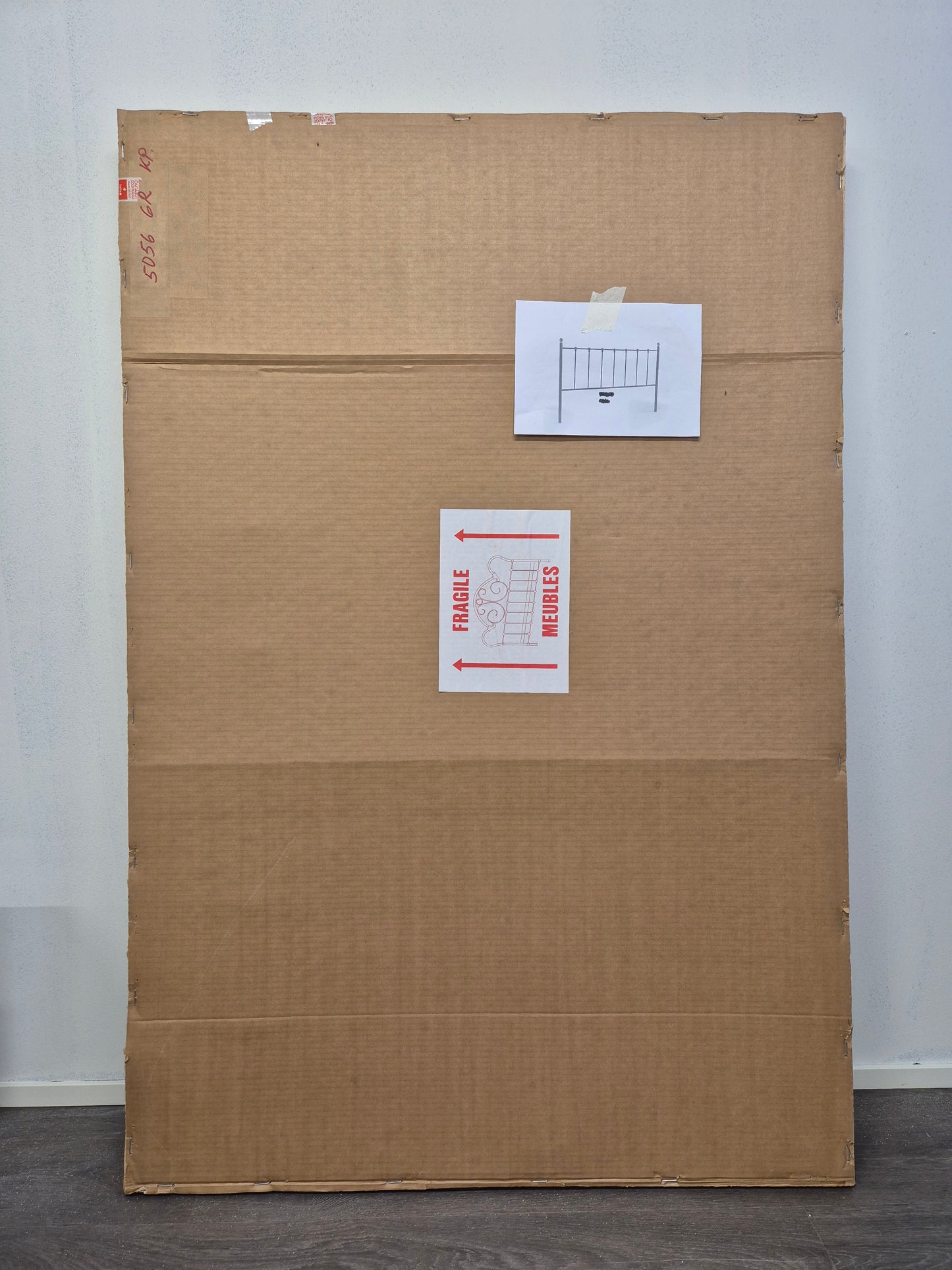 Vintage Finnish Metal Headboard – Messin Oy Unused | Original Packaging | Made in Finland